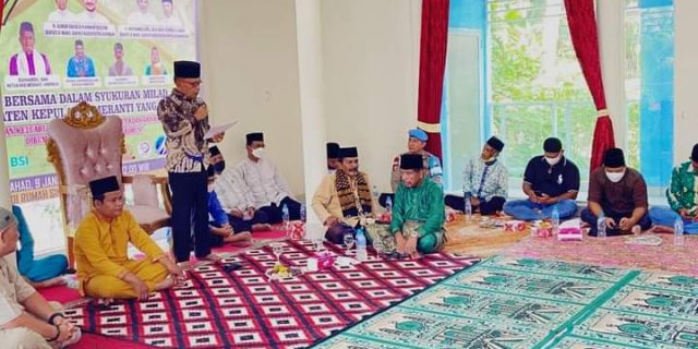Wabup Meranti H.Asmar Hadiri Acara Tabligh Akbar Dan Do’a Bersama Dalam Rangka Milad Kabupaten Meranti Yang Ke – 13 Tahun