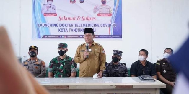 Bantu Masyarakat Isoman, Plt Wali Kota Bersama Forkopimda Tanjungbalai Luncurkan Layanan Telemedicine