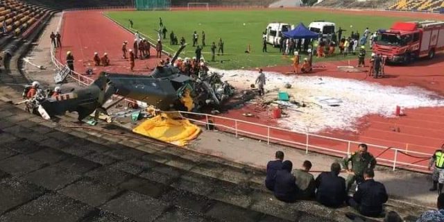 2 Helikopter Angkatan Laut Malaysia Tabrakan di Udara, 10 Awak Tewas