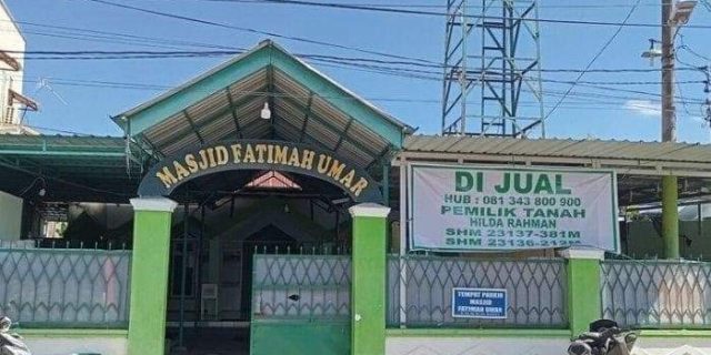 Masjid di Makassar akan Dijual Pemilik Lahan Seharga Rp.2,5 Miliar