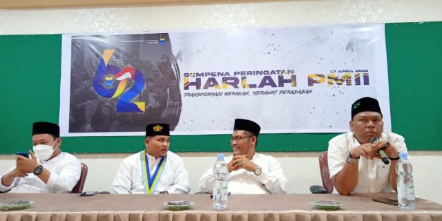 Pengurus cabang (PC) pergerakan mahasiswa Islam Indonesia (PMII) Kota Dumai Menggelar Peringatan Hari lahir PMII Ke-62