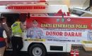 Sambut HUT Bhayangkara ke-77 tahun Polres Labusel Adakan Bakti Kesehatan Polri Donor Darah