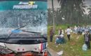 4 Bus Jemaah Haji Asal Asahan Kecelakaan Beruntun di Jalan Lintas Sumatera