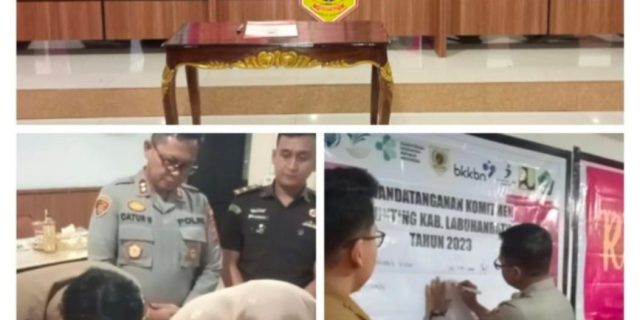 Kapolres Labusel Beserta Jajaranya Hadiri Rembuk Stunting Aksi 3 Kabupaten Labusel