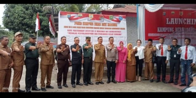 Kapolres Labusel Launching Posko Kampung Bebas Dari Narkoba di Desa Pekan Tolan – Kampung Rakyat