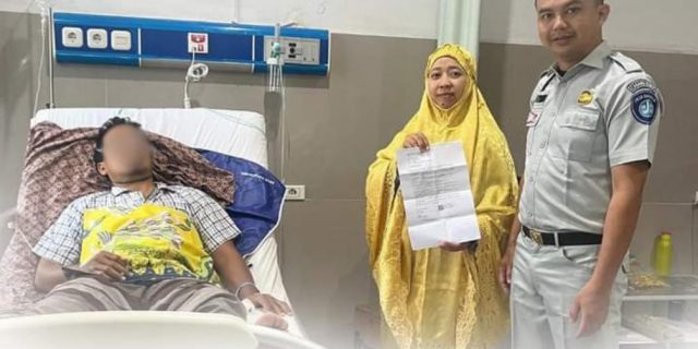 PT Jasa Raharja Beri Santunan Jaminan Biaya Perawatan Korban Laka Lantas Di RSUD Kotapinang