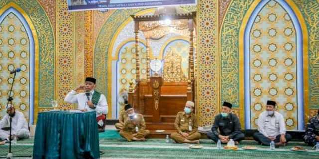 Walikota Dumai H, Paisal, Menghadiri Tabligh Akbar Yang Dilaksanakan di Mesjid Taqwa  Dumai