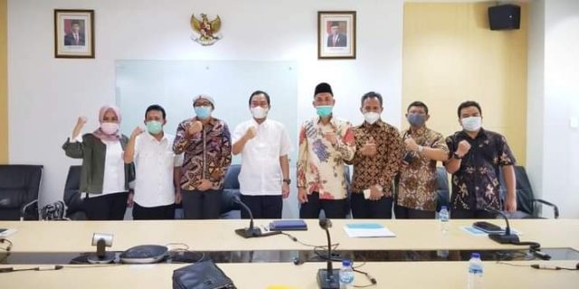 Wali Kota Dumai, H Paisal, SKM, MARS sambangi Kementrian PUPR RI di Jakarta bahas Penyediaan Air Bersih. Jum’at, 26 Maret 2021